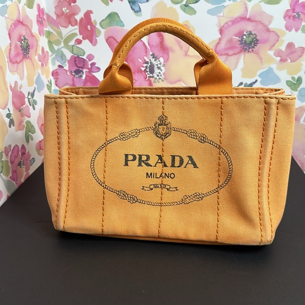 💯Authentic Prada Canapa Tote PM Sized🍀 - Picture 16 of 17